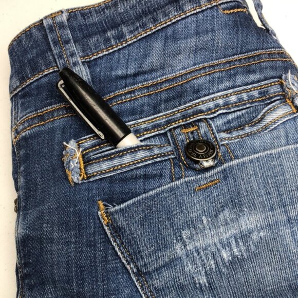 PREMIUM VINTAGE TAVERNITI SO MIDRISE SKINNY JEANS 25x28 - Picture 8 of 12